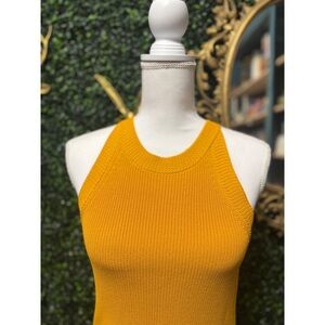 Mustard Yellow Knit Tank Top
